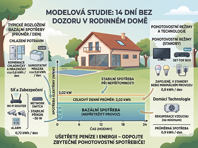 Infografika spotřebičů v domě